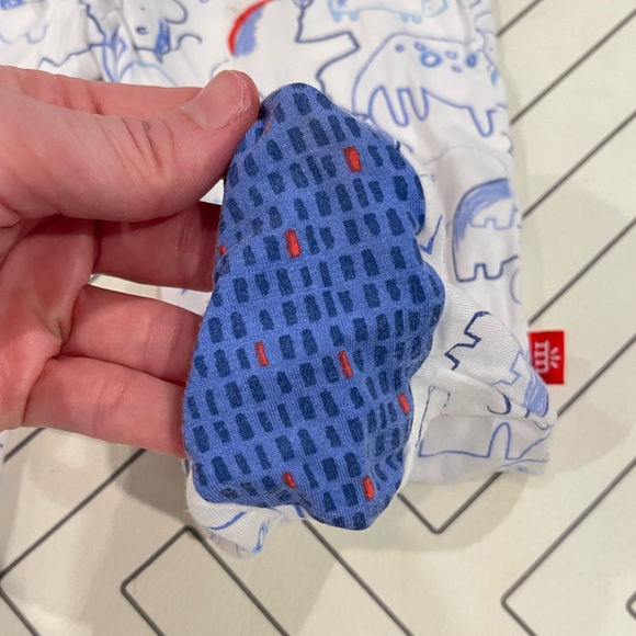 Magnetic Me White Animal Outline Footie Pajama - Picture 10 of 12